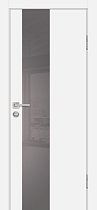 Дверь Profilo Porte Серия P-6 цвет Белый стекло серый лакобель