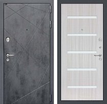 LABIRINT Входная металлическая дверь Лофт панель №1 цвет сандал белый