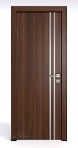 Линия Дверей Шумоизоляционная дверь 42 Дб модель 606 цвет Орех тиснёный