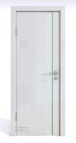 Линия Дверей Шумоизоляционная дверь 42 Дб модель 607 цвет глянец Белый стекло лакобель белый