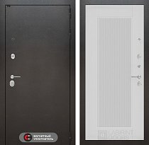 LABIRINT Входная металлическая дверь SILVER панель №30 белый софт