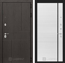 LABIRINT Входная металлическая дверь URBAN панель №22 белый софт