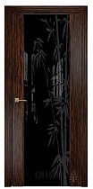 Дверь Оникс модель Престиж цвет Эбен триплекс чёрный пескоструй-5
